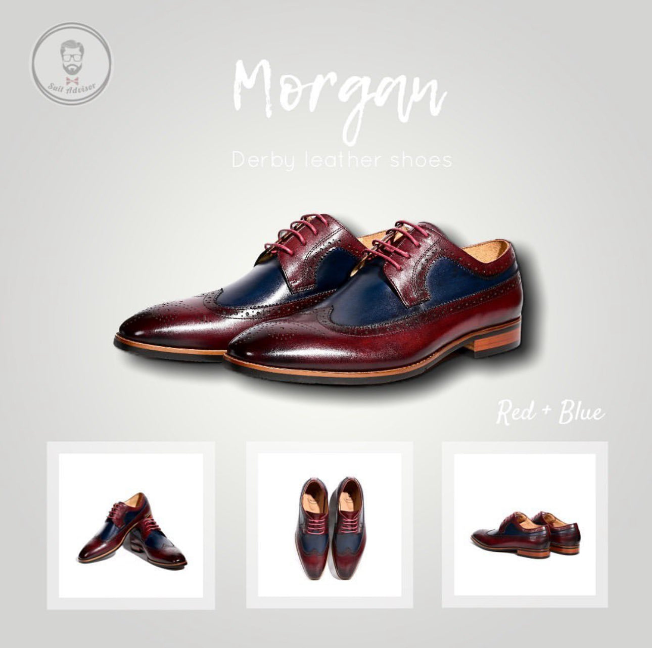 Morgan Derby leather shoes 古銅混擦色皮鞋