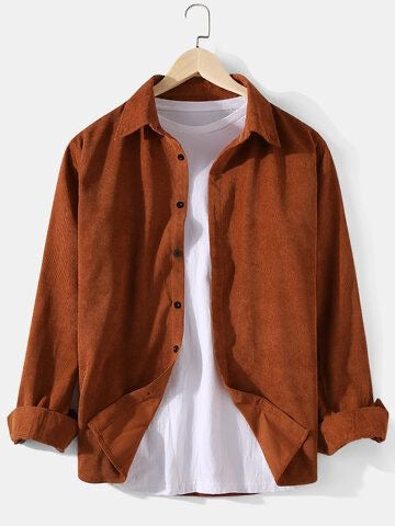 Men’s Causal Shirt 復古豔美真2件長袖恤衫